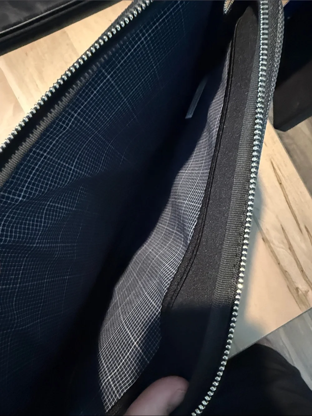Jack Spade Gray Slim Laptop Sleeve with Front Zip Pocket